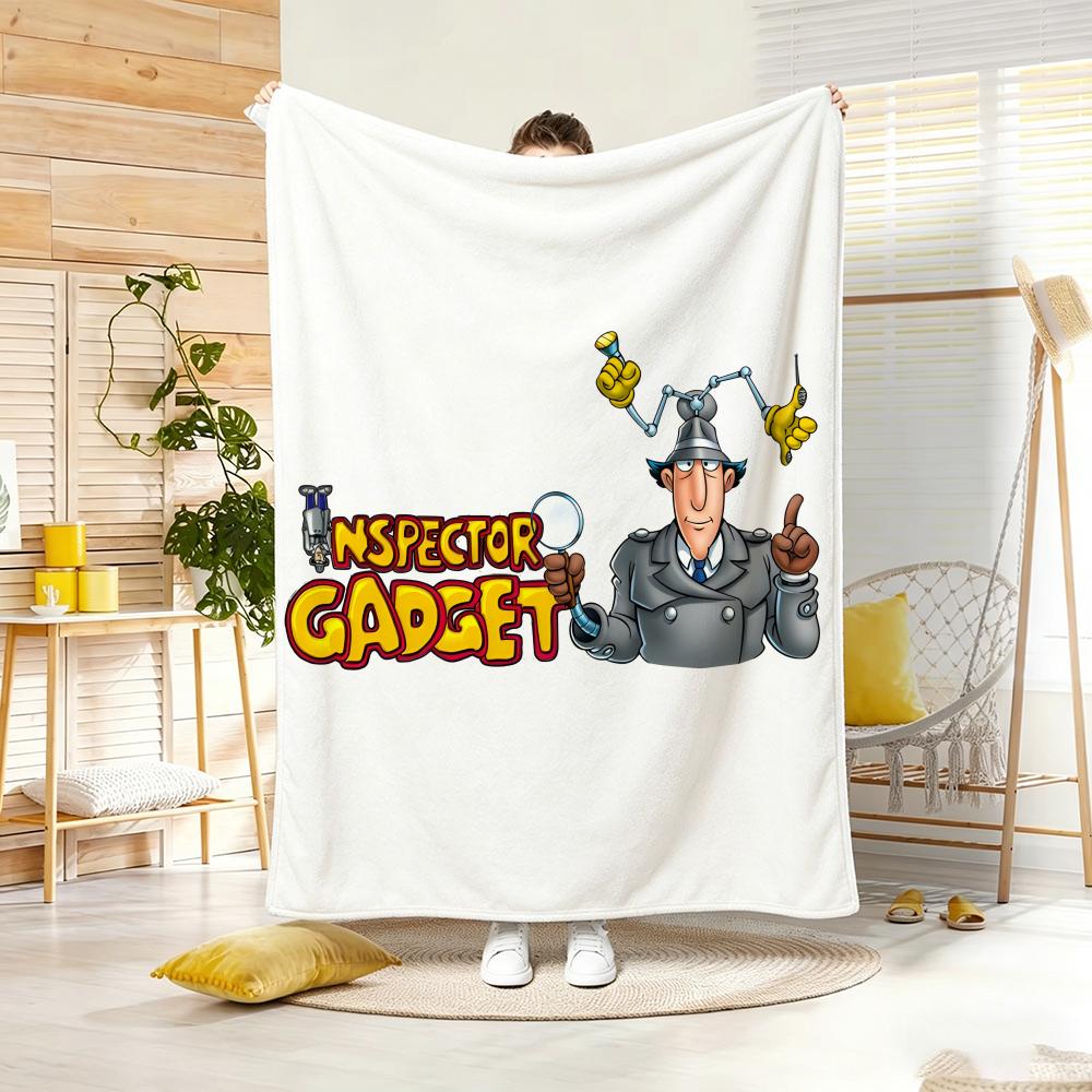 Anime I-Inspector GadgetS Throw Lightweight Flannel Blanket Soft Skin-friendly for Summer Cooling