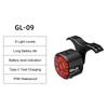 GIYO Auto Brake Sensing Bicycle Tail Light -USBRechargeable, lP66 Waterproof LED WarningLight for MTB & Road Bike Night Safety