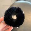 Girls Mink Fur Ponytail Holder Elastic Plush Hair Ring Faux Rabbit Fur Scrunchies Hair Rope Elastic