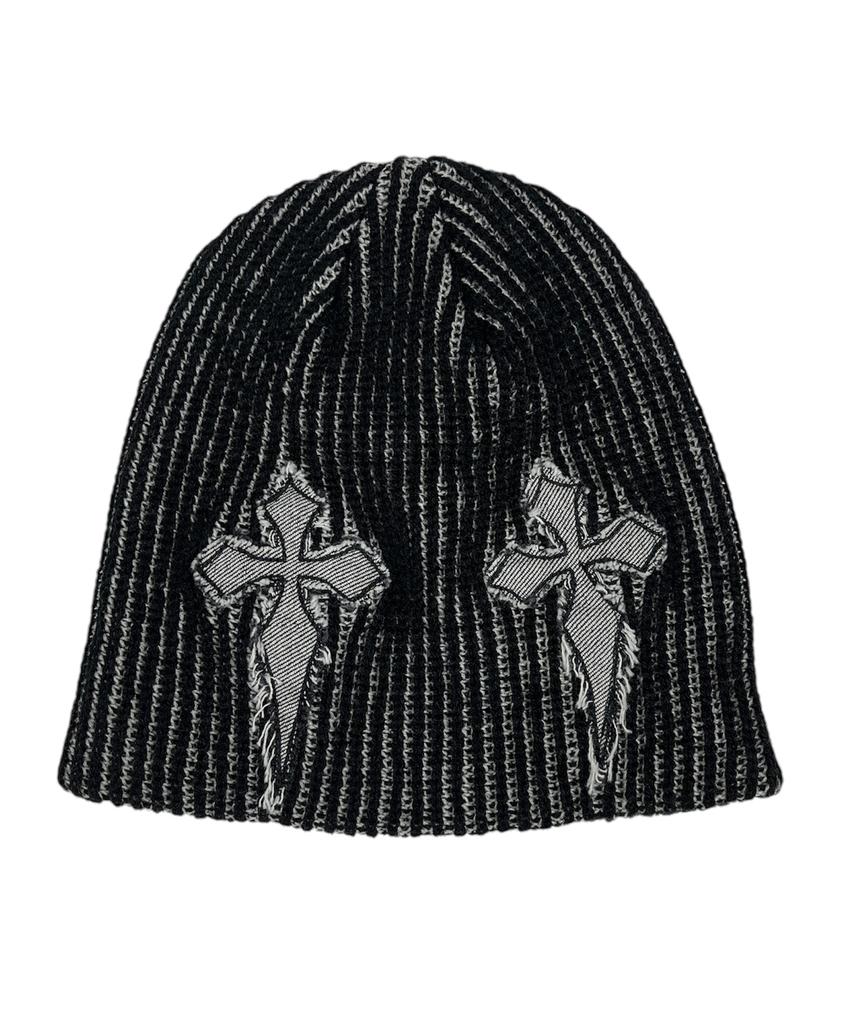 SK8ER ROCK Двухцветная шапка Cross ((черный))