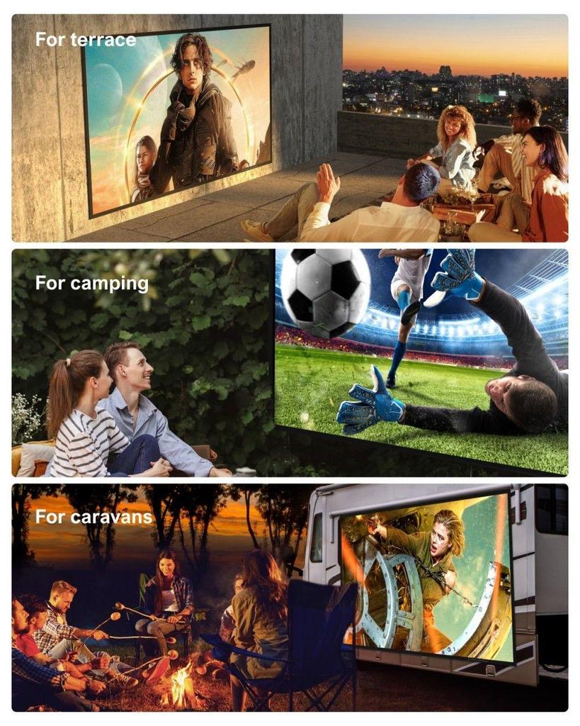 Ultimea Photon E-ALR 100 inch Projection Screen, 2.0 Gain Value, 120° Viewing Angle