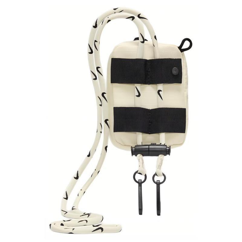 Nike Полиэстеровая сумка-шнурок, Сумка через плечо, Сумка кроссбоди Обычная Унисекс Кокосовое молоко и черный Повседневная FD6268-119