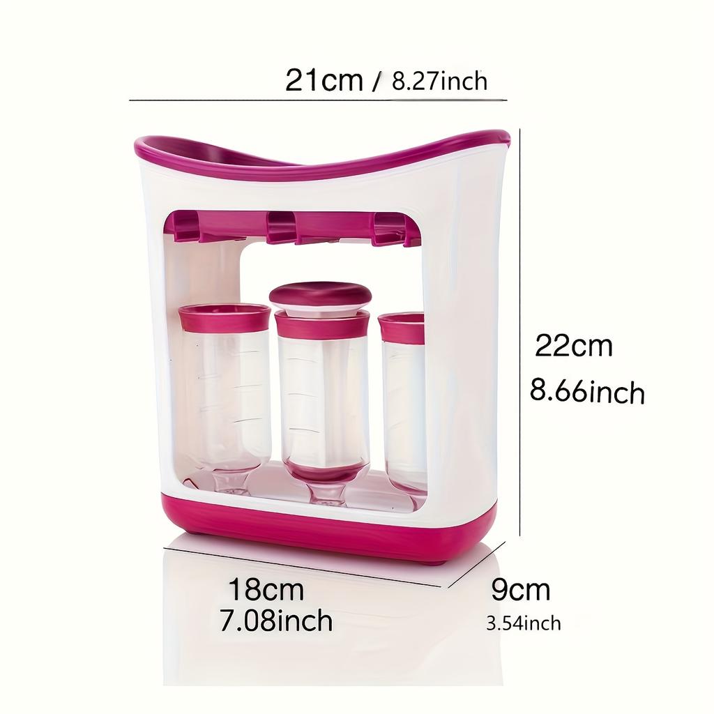 1 набор, Ручные пакеты для хранения детского питания, 10 шт. диспенсер для пищевых добавок, герметичные пакеты для кухни, не требуется питание, пластиковый материал