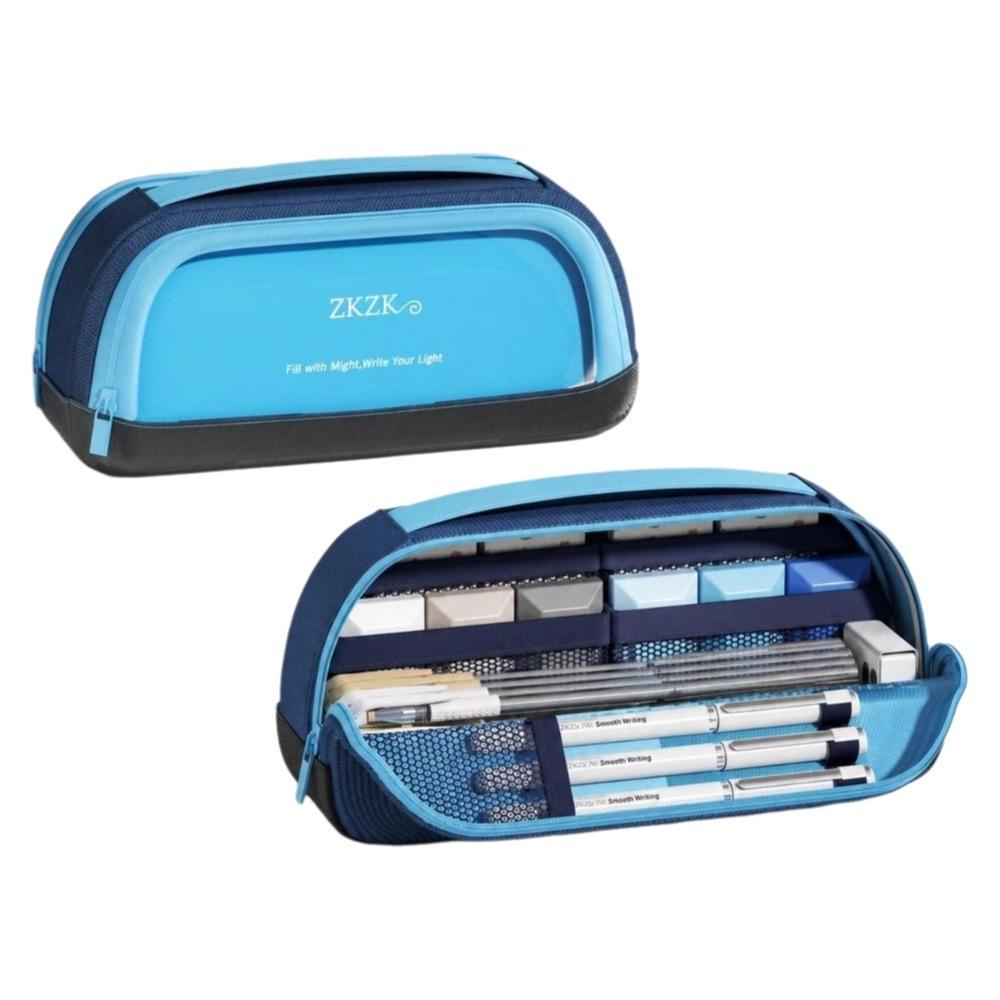 Carry Handle Pencil Pouch Zipper Closure Stationery Bag New Magnetic Pencil Case for Students