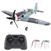 Stunt RC Airplane, 4 Channel EPP Foam Fighter Jet with Gyro and Brushless Motor, 2.4GHz Remote Control Plane for