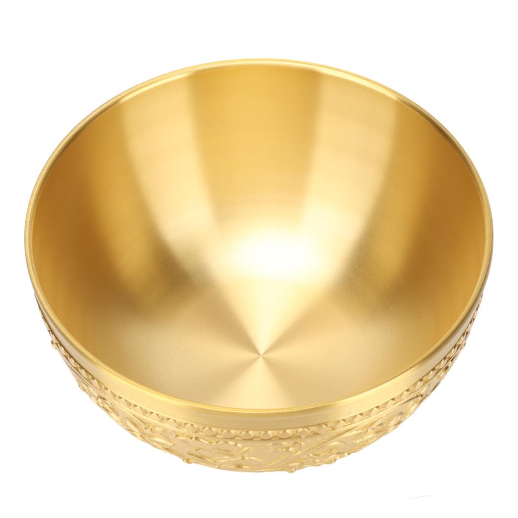 Декоративная латунная чаша в стиле ретро, изысканная, уникальная, резная, латунная чаша для украшения стола и дома
