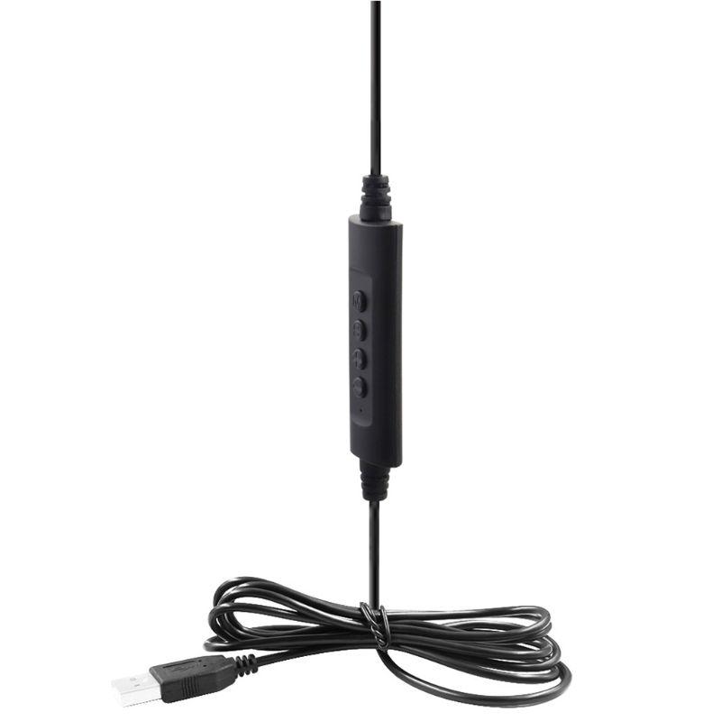 USB-гарнитура для колл-центра, гарнитура с шумоподавлением, наушники с микрофоном, частотная характеристика 20 Гц - 20 кГц