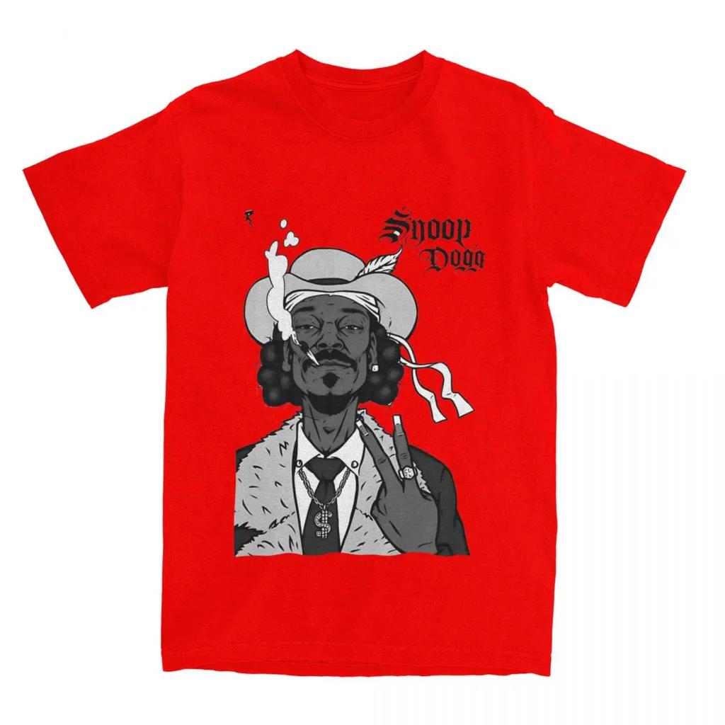Мужская футболка SNOOP Dogg Rapper Хип-хоп Хлопковая одежда Винтажная с коротким рукавом с круглым вырезом Идея для подарка Футболки