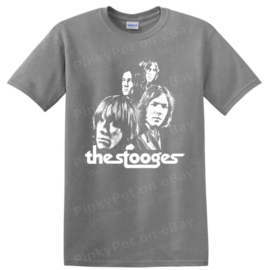 Панк-рок The Stooges Музыкальная группа Портрет Футболка Винтажная Графическая футболка Подарок фанату