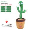 Танцующий кактус умеет петь и учится говорить Очаровательная плюшевая игрушка Перезаряжаемая модель 120 песен ,Танцы + Пение + Обучение разговору + Запись,