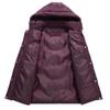 Middle-aged Woman Winter Coats Hooded Casual Plus Size Parkas Female Thick Warm Outerwears