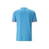 Puma Manchester City F.C. Home Letter Print Football Sports Short Sleeve T-Shirt Men Tops Blue 765710-01