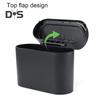 Waterproof Car Trash Bin with Lid Mini Hanging Dustbin Garbage Organizer Pressing Trash Can Garbage Container Bin Vehicle Home Office Accessories