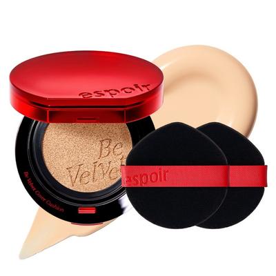 Be Velvet Cover Cushion 13g + Puff 2p Set, No. 21 слоновая кость, 1 набор