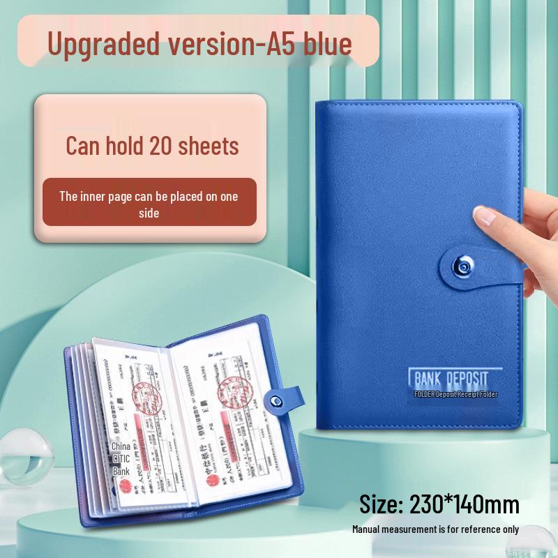 Многофункциональный большой сертификат депозита и зажим для денег для банковского использования