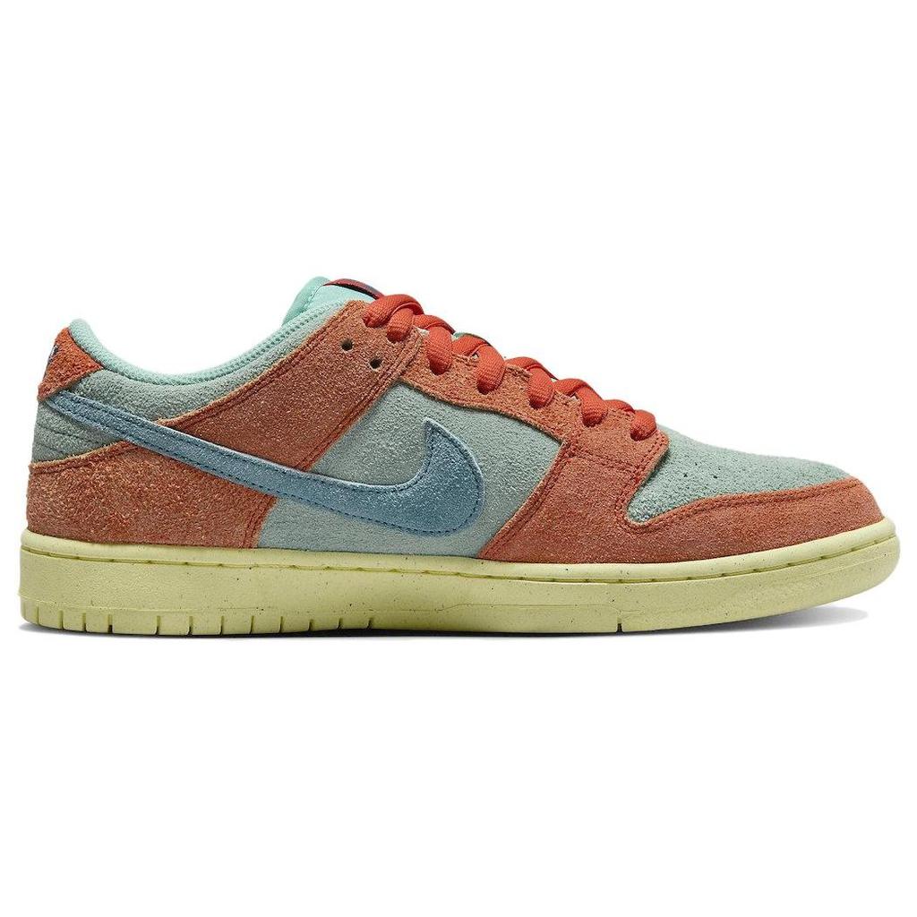Nike Кроссовки унисекс Dunk Low SB Orange Emerald Rise Noise-Aqua Lemon-Chiffon DV5429-800