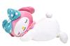 MORIPiLO Morishita Sanrio My Melody Подушка для тела M 45 см Большая плюшевая подушка с изображением персонажей Подушка розовая 4620141 Приблизительно. Совместный сон