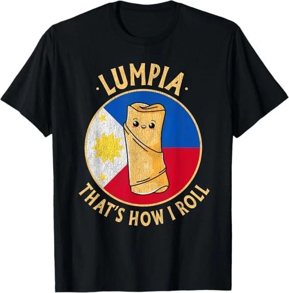 NEW LIMITED Filipino Lumpia Cute Kawaii Philippines Food Filipino T-Shirt S-3XL
