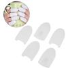 Portable Nail Polish Remover Clip Wrap Nail Art Gel Cleaning Soak Off Cap Manicure Tool (White)