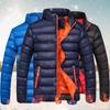 Корейская версия приталенной мужской одежды Зимняя хлопковая одежда со стойкой воротником Мужская популярная пуховая хлопковая одежда Теплая новая модель