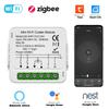 Tuya WiFi Zigbee Умный модуль переключателя штор для рулонных штор, рольставен, мотор-привода, управление через приложение, работает с Alexa, Google Home, Smart Life