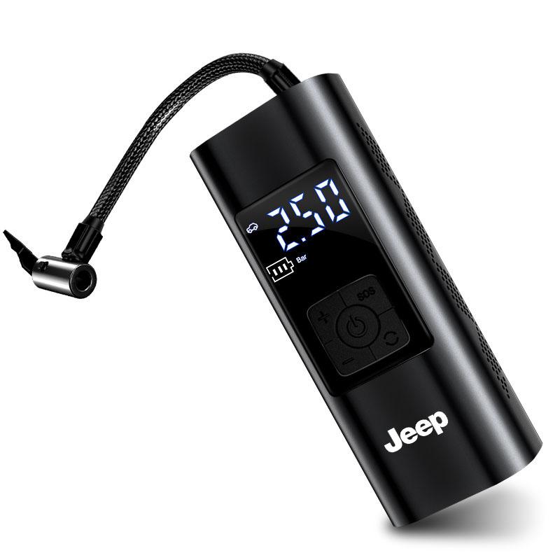 1Pcs Car Tire Inflator Smart Digital Inflatable Pump Emblem Accessories For Jeep Wrangler Grand Cherokee Renegade Tyre Stem Air Caps