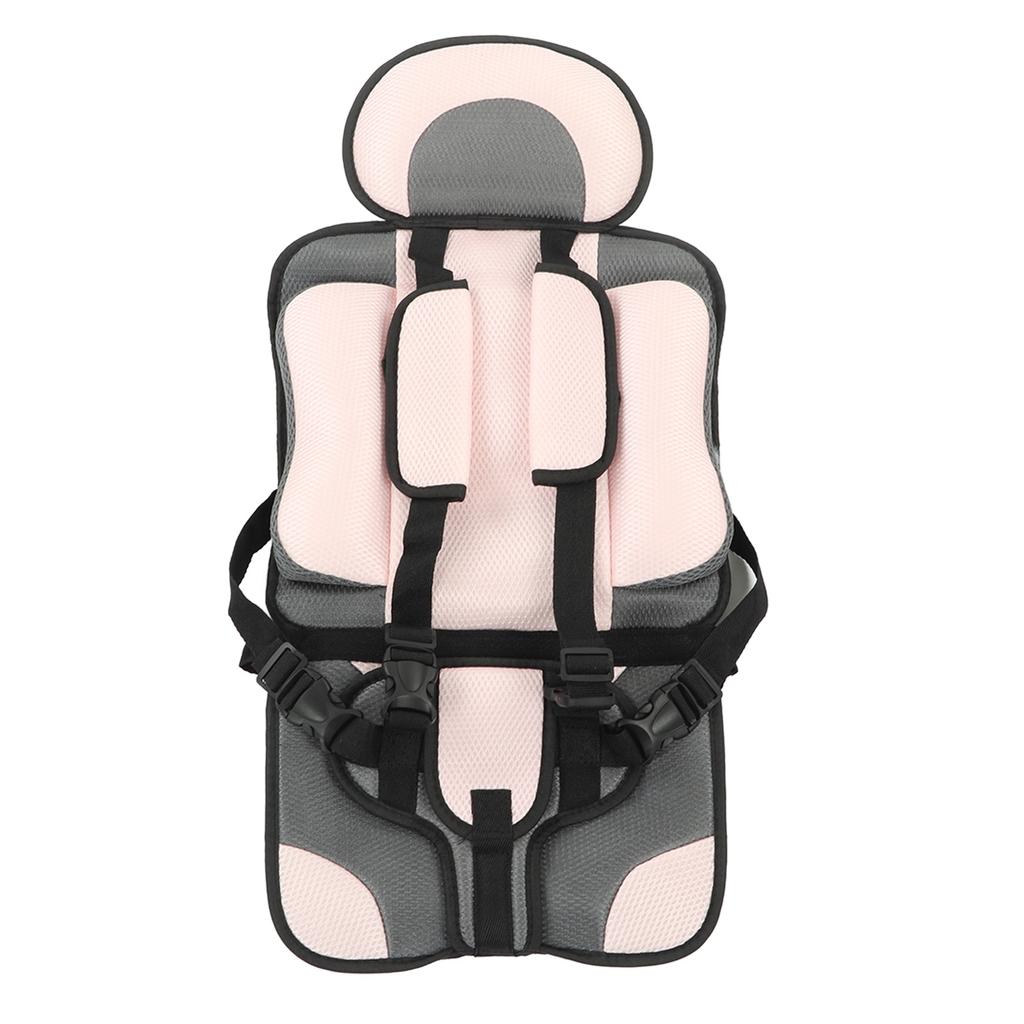 Children Safety Seat Simple Car Portable Seat Foldable Adjustable Strap Travel Accessories