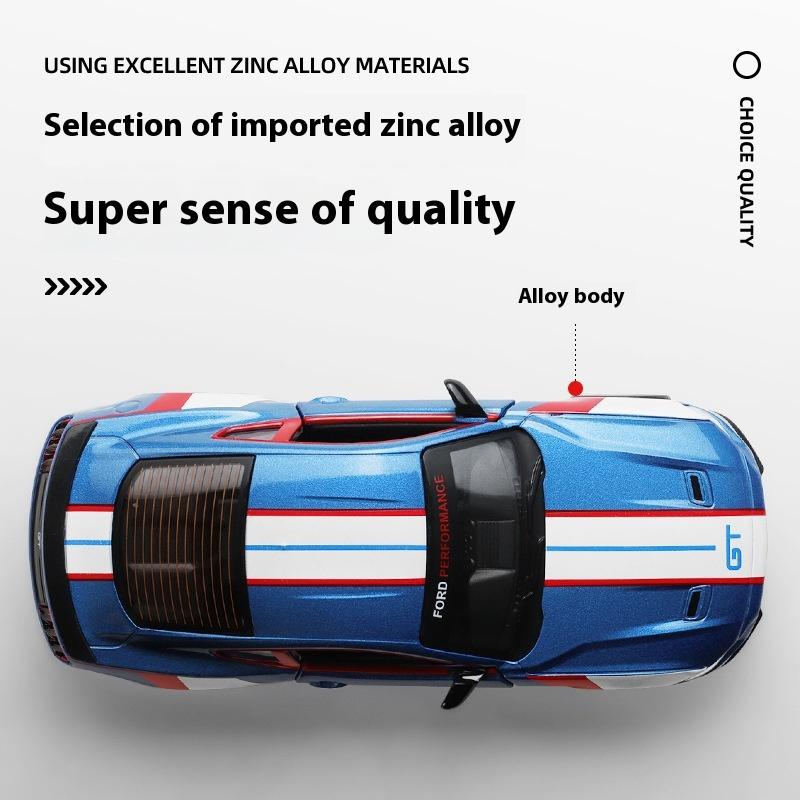 1/34 Ford Mustang GT 2018 Super Muscle Sports Series Alloy Diecast Metal Model Car Decorative Outdoor Collectibles Premium Gift