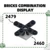 Нетоксичный 169 шт./Лот 2460 Плитка Модифицированная 2x2 с Штифтом Строительный Блок Аксессуары Moc Совместимые с Кирпичами Детские Игрушки Подарочная Коробка