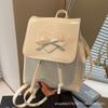 Korean Bow Shoulder Bag Women's Bag 2025 New Trendy Fashion Backpack Cute Handbag Shoulder Bag School Bag