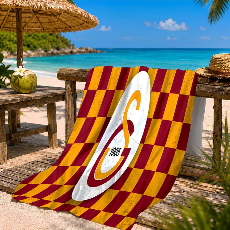 Gala-tasaray Legacy Beach Towel Microfiber Beach Towel, Lightweight and Quick-Dry, for Summer Travel, Swimming Pool Fan Birthday Gift