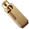 Luxury Heavy-duty Trench Shaped Brass Lighter with Laser Carved Hexagonal Patterns, Personalized Retro Creative Lighter