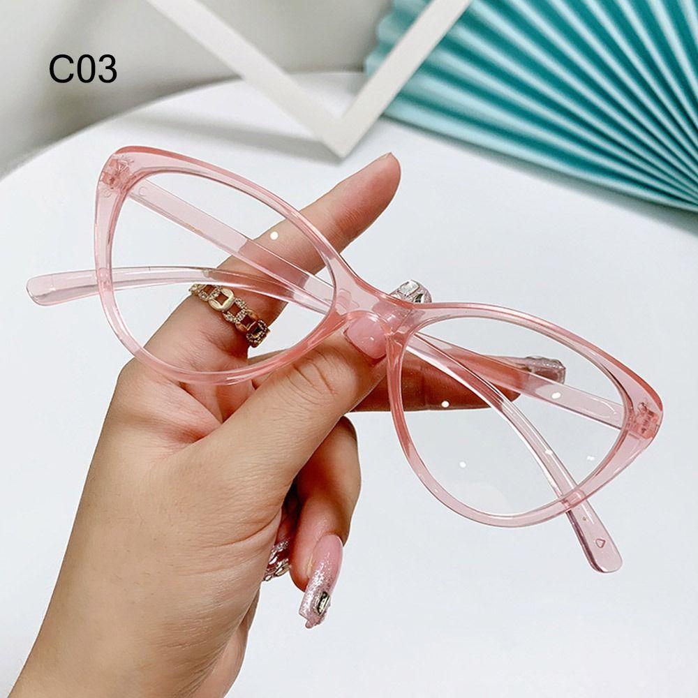 Retro Cat Eye Glasses for Women Blue Light Blocking Computer Reading Eyewear Clear Lens Black Frame Fashion