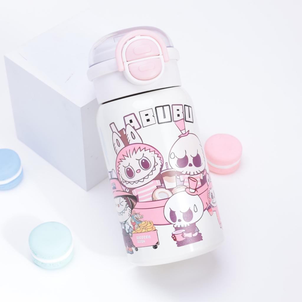 Термос из нержавеющей стали 316, высокая ценность, милый, для девочки, портативный, с соломинкой, детская чашка для воды