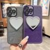 Чехол для телефона с зеркальным блеском в форме сердца для Xiaomi POCO X6 Pro 5G X6 X5 X3 NFC POCO F6 M6 Pro C65 C75 с защитой камеры