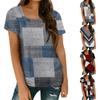 Женские топы, весенне-летняя повседневная футболка с коротким рукавом и квадратным вырезом, базовая футболка с принтом