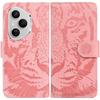 For Honor 400 Pro 5G (Global) Case Tiger Imprint Leather Wallet Phone Cover