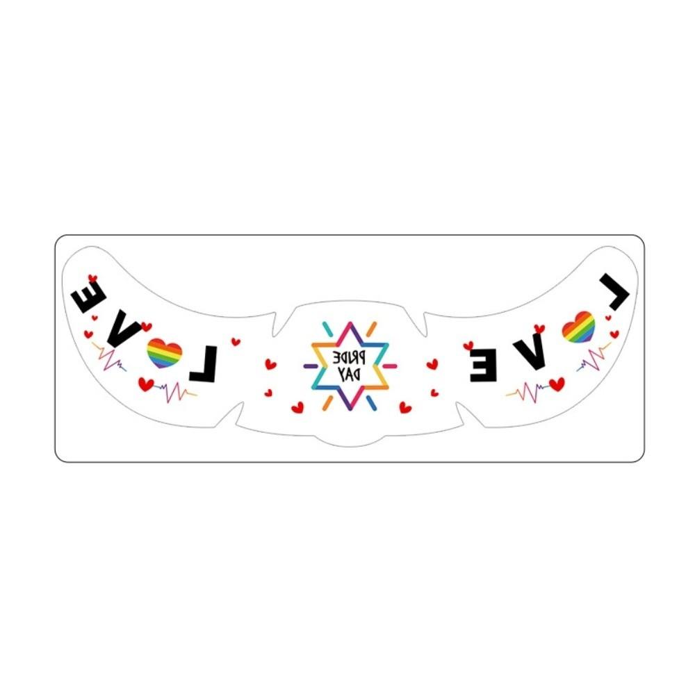Waterproof Rainbow Freckles Face Tattoo Facial Art Makeup Stickers Pride Month
