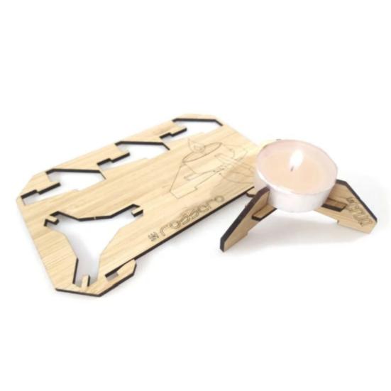 Wooden Tea Lamp Card Holder Table Decor Picture Display Stand Fine Craftsmanship Decorative Tea Light Stand