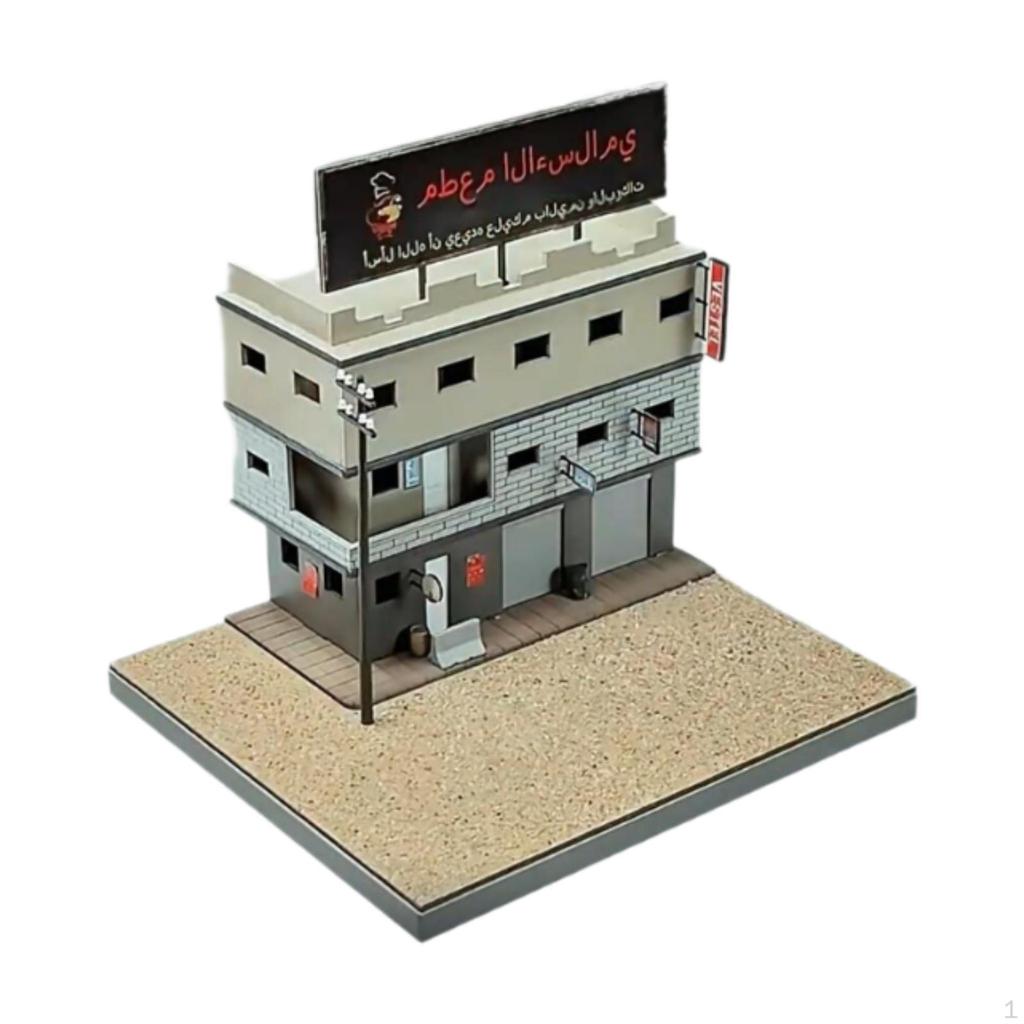 DIY 1/64 Дом Модель Архитектура Сцена Коллекция 3D Пазлы Аксессуар Разборка для Микро