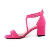 Women Sandals Fashion Sexy 5cm Low Heels Velvet Stripe Ankle Strap Sandals Office Pumps Thick High Heels Red Wedding Shoes Shoe