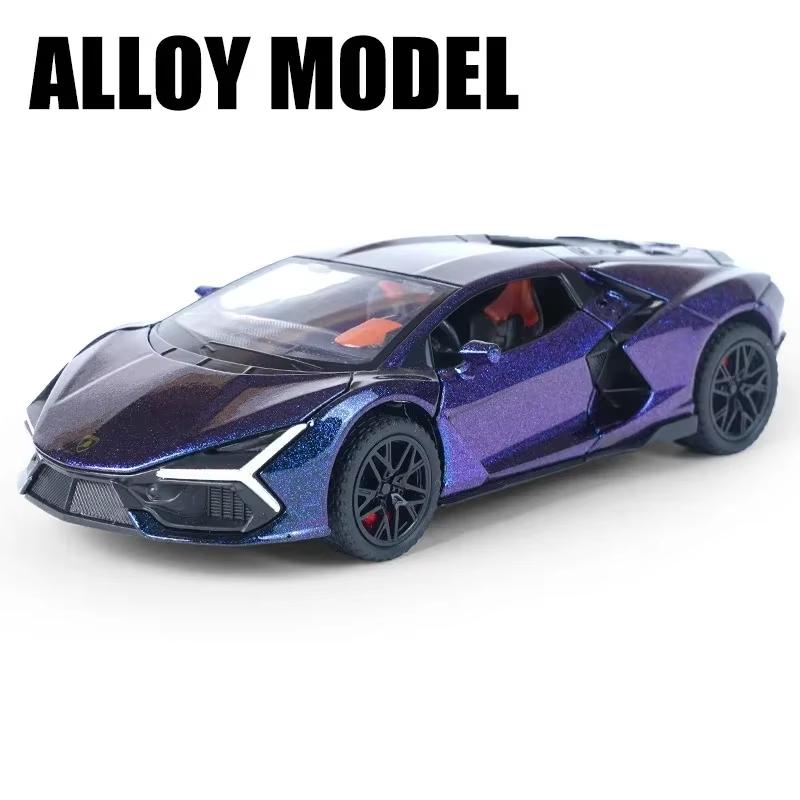 Новый 1:32 Revuelto Alloy Sports Car Model Diecast Metal Toy Racing Car Vehicles Model Sound and Light Simulation Collection Kids Gift