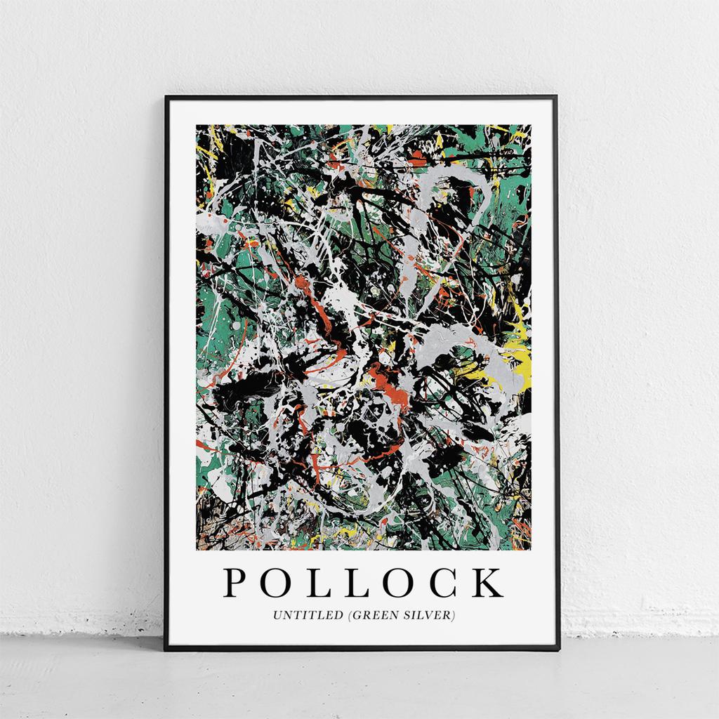 Plakat Jackson Pollock abstrakcja green