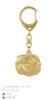 Cat – Gilded key ring with cat, handbag decoration – Design 01 | Art-Dog