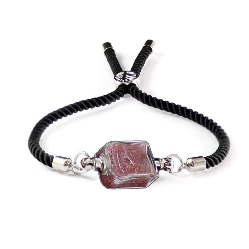 Сделай сам браслет из бутылки желаний талисман на удачу стеклянный флакон подарочный кулон изогнутый куб