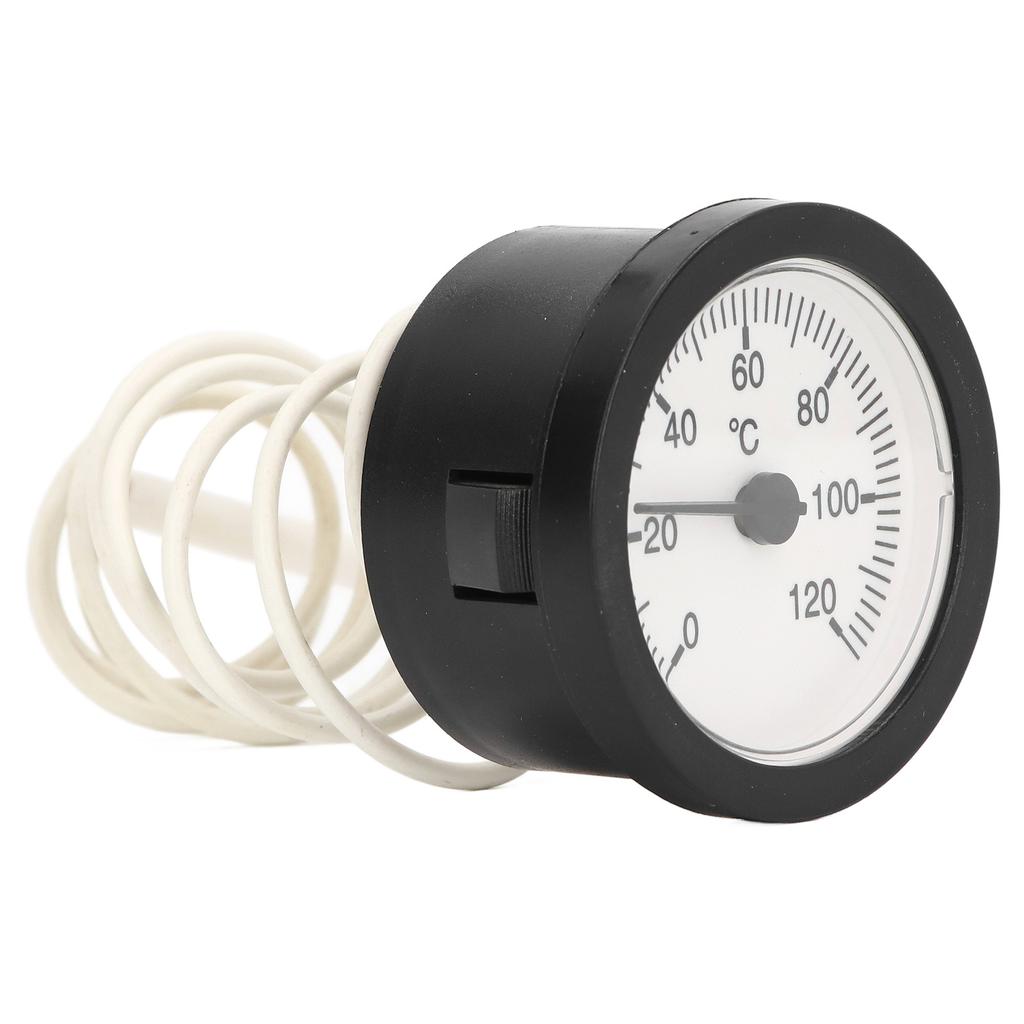 Биметаллический термометр с трубкой Маленький размер Точный Круглый тип Портативный измеритель температуры