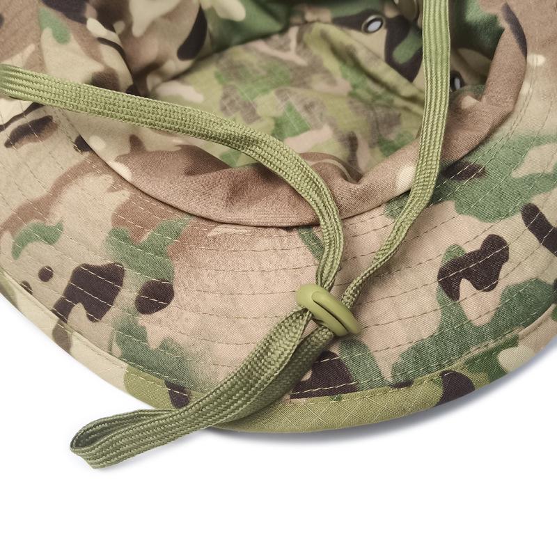 Men's Camouflage Boonie Hat - Tactical Sun Protection for Outdoor Hiking & Fishing