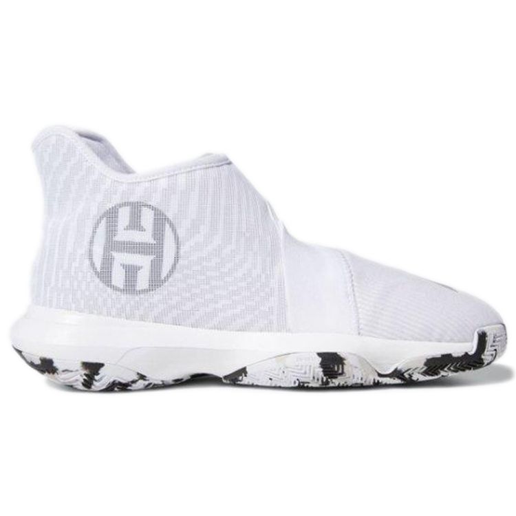 adidas Harden B/E 3 Круглый носок Липучка Прочные Средние Баскетбольные кроссовки Мужские баскетбольные кроссовки Белые EF8769