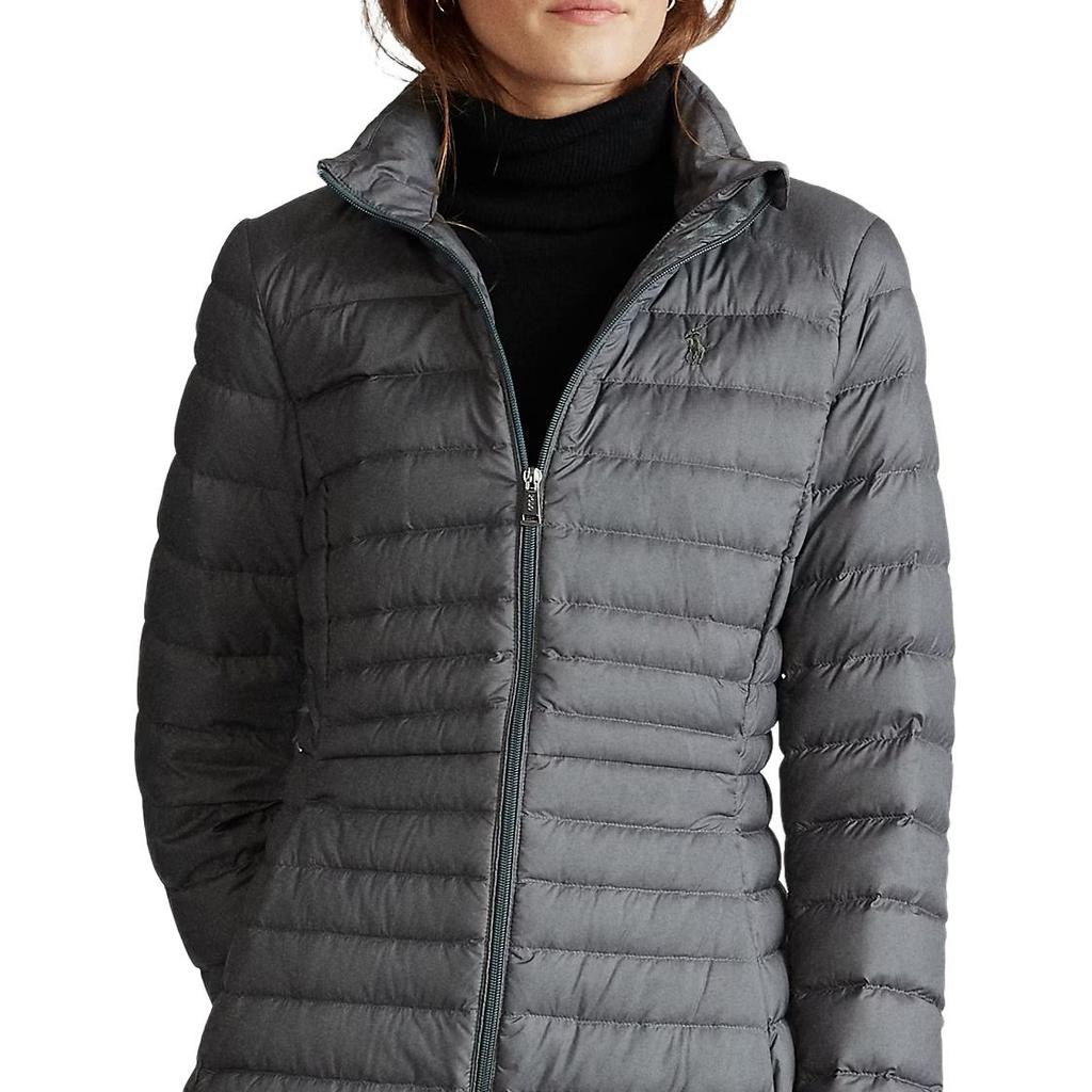 Polo Ralph Lauren FW25 Хлопковая куртка средней длины с длинным рукавом и вышивкой логотипа-пони Женские куртки 211798840-003