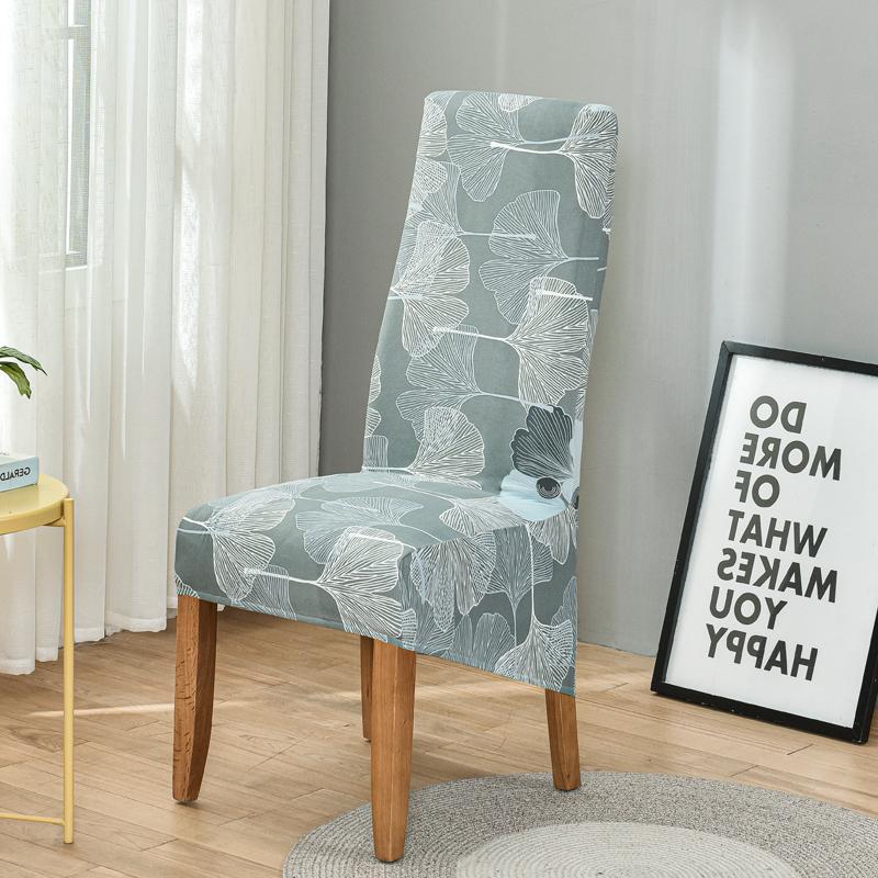 Чехол для стула с цветочным принтом и высокой спинкой, размер XL/M, эластичное платье для чехлов на стулья для столовой, свадьбы, банкета, домашнего декора